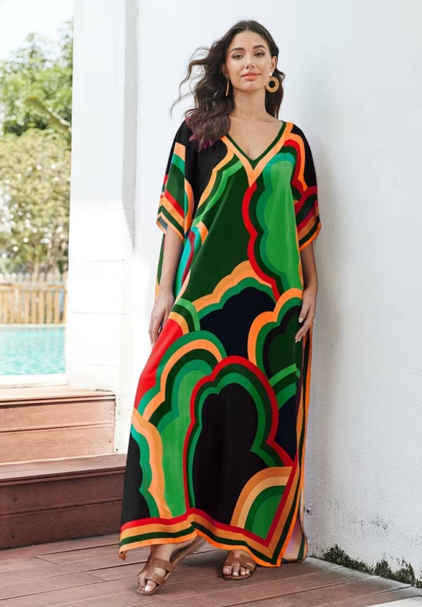 Colorful printed Kaftan