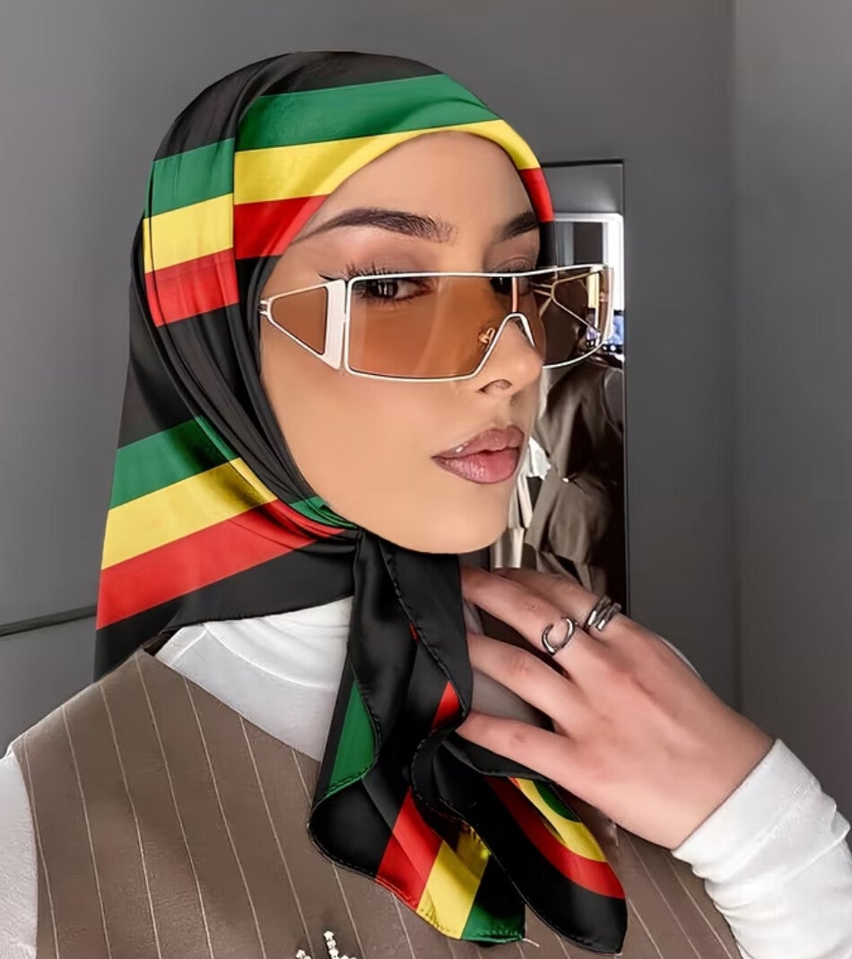 Jamaican silk scarf
