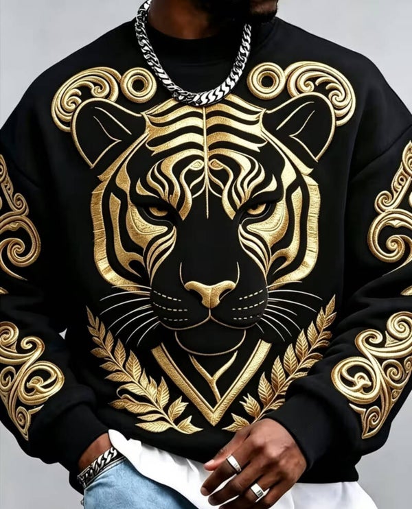 Men’s printed crewneck sweatshirt