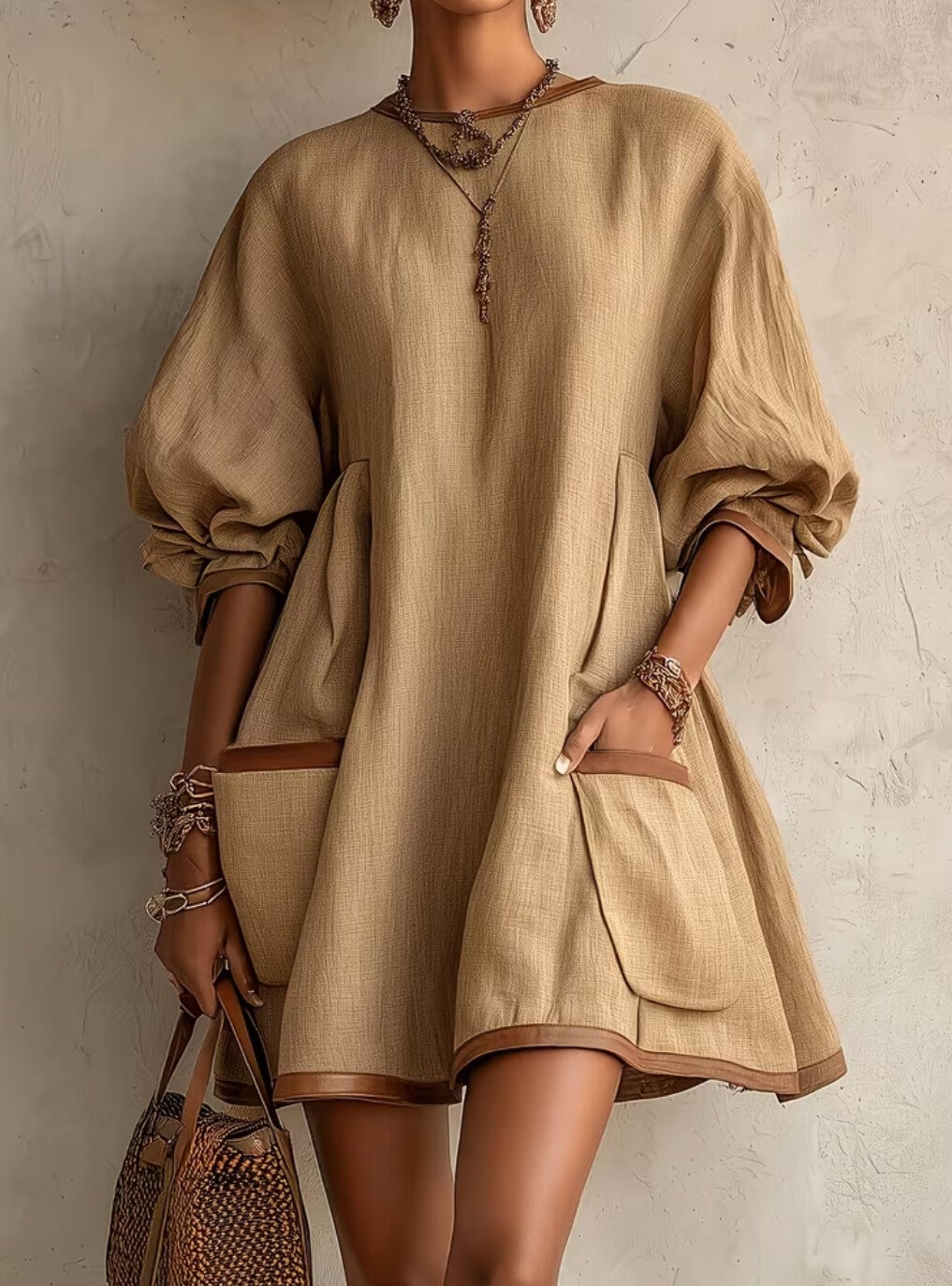 Lazy and Casual Loose Holiday Dress