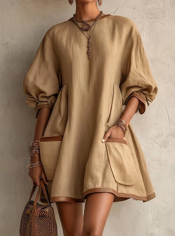 Lazy and Casual Loose Holiday Dress