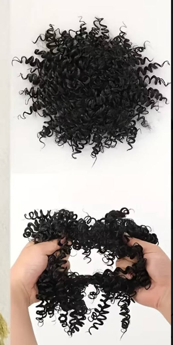 African spiral curly ponytail extension