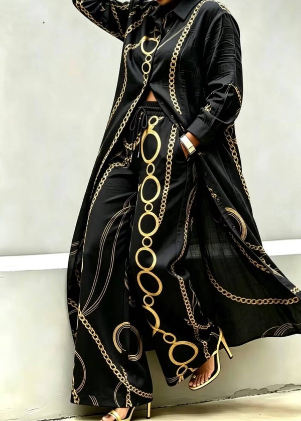 2 pcs. Black pant set