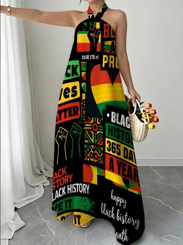 Black History a month Bohemian style dress