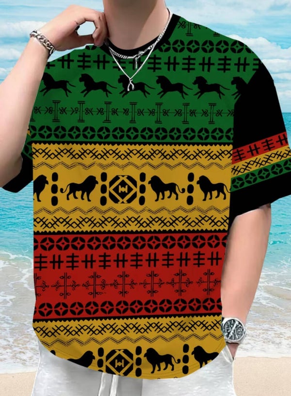 Ethnic-style printed t-Shirt