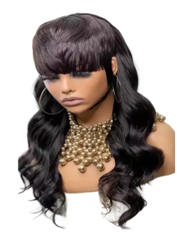 Brown - Brazilian Hair 180% Density No Glue Wear And Go Pre Cut Glueless Human Hair Wigs