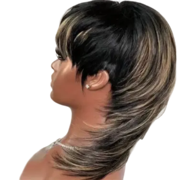 #1B/27 - Brazilian Virgin Remy Human Hair Wig