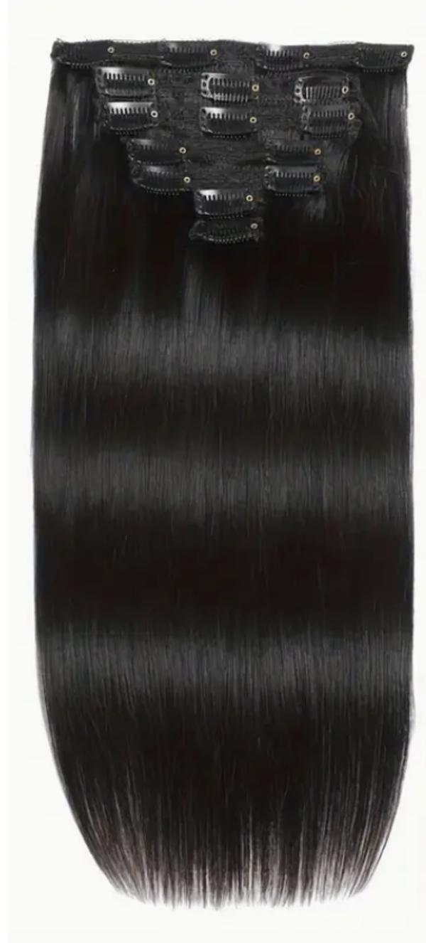 Human Hair Clip Ins Remy Straight Clip-In