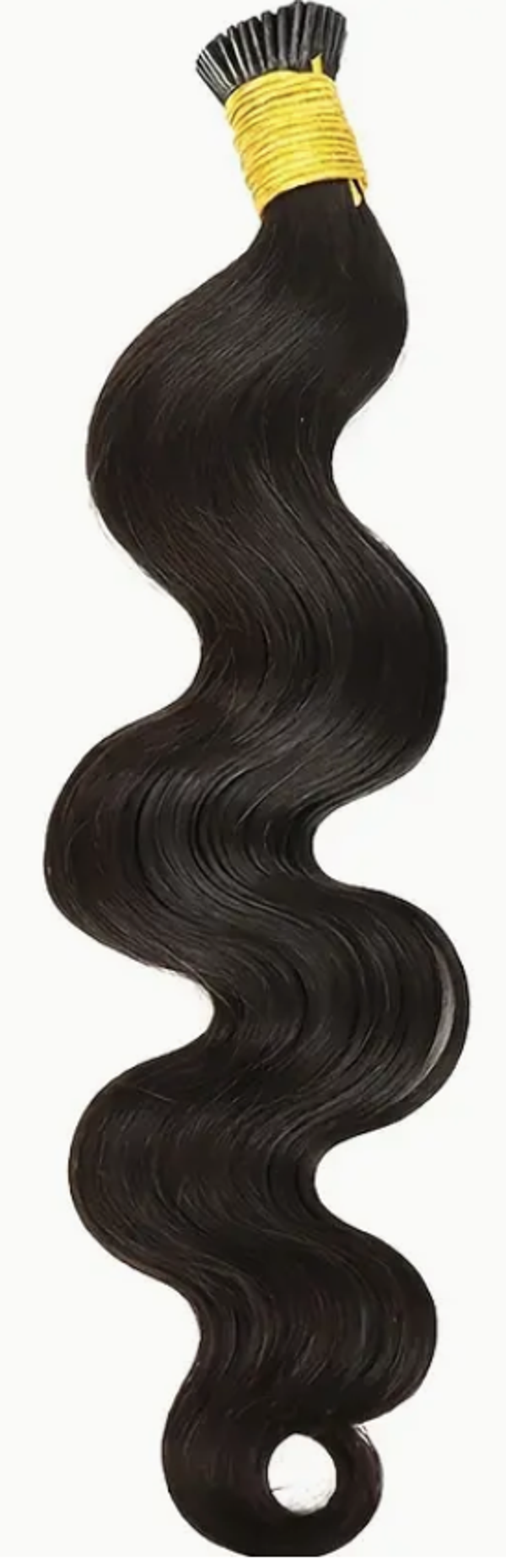 Black - Body Wave I Tip Hair Extensions Human Hair 50pcs
