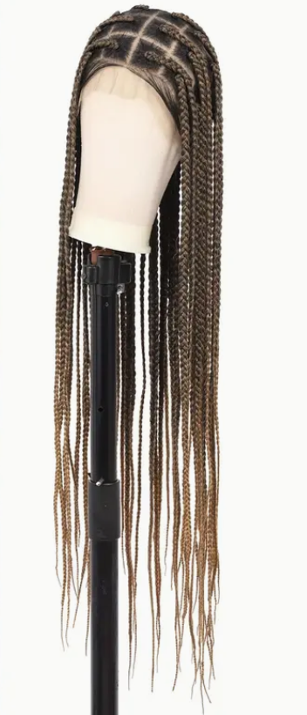 36" Large Square Knotless Box Braided Wigs