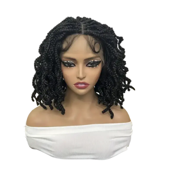 Black Full Lace Knotless Box Braided Wig