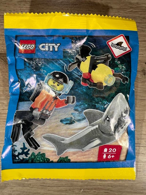 LEGO Diver with Robot and Shark