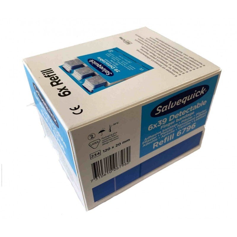 6 navullingen lange detectiepleister salvequick 6796