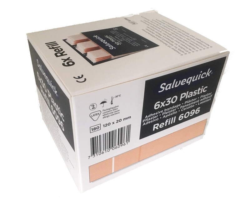 6 Navullingen lange PE pleister Salvequick 6096