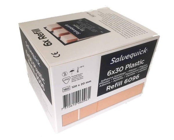 6 Navullingen lange PE pleister Salvequick 6096