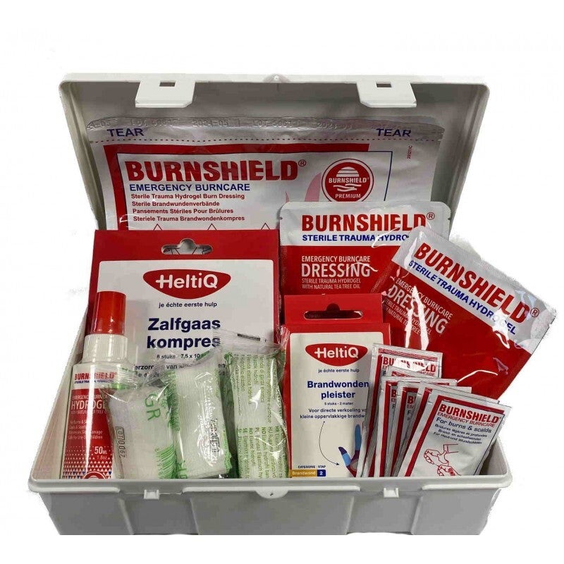Brandwondenkit in verbanddoos uitgebreid