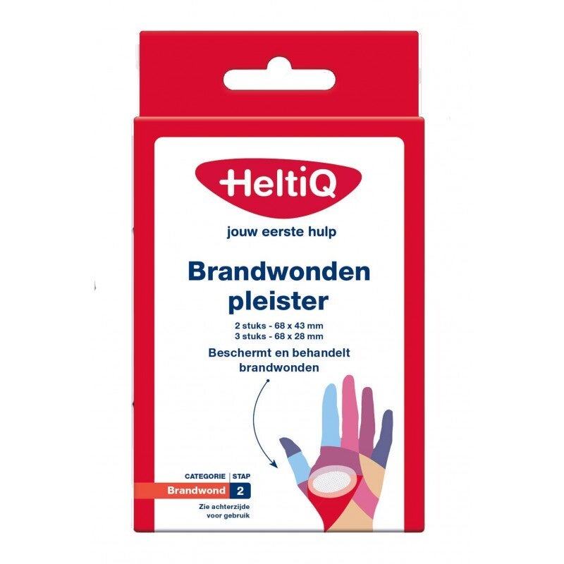 Brandwondenpleisters 5 pleisters in twee maten
