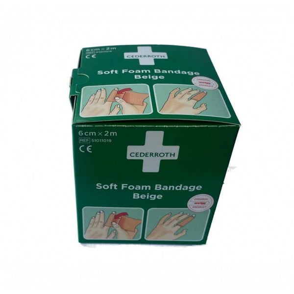 Cederroth Soft Foam Bandage beige 6 cm x 2 m