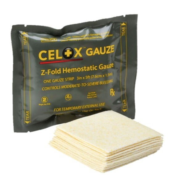 Celox Gauze Z-fold hemostatisch gaas