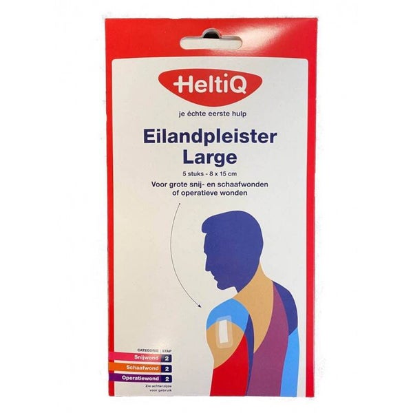 Eilandpleister 8 x 15cm 5 stuks per verpakking