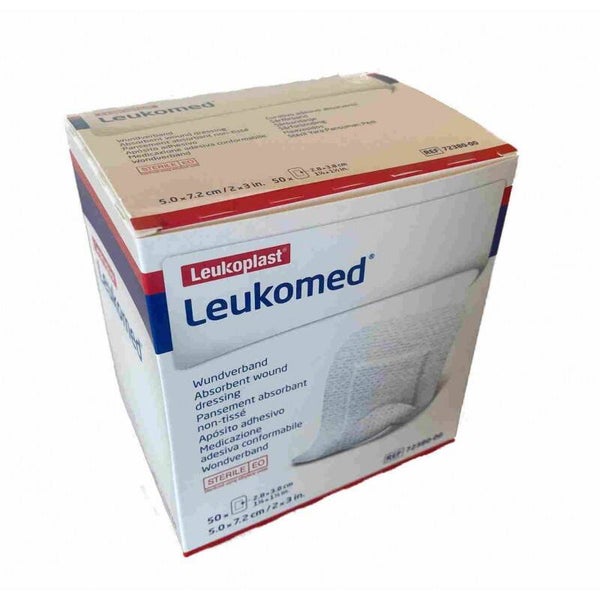Leukomed eilandpleisters 50 stuks 5x7,2cm