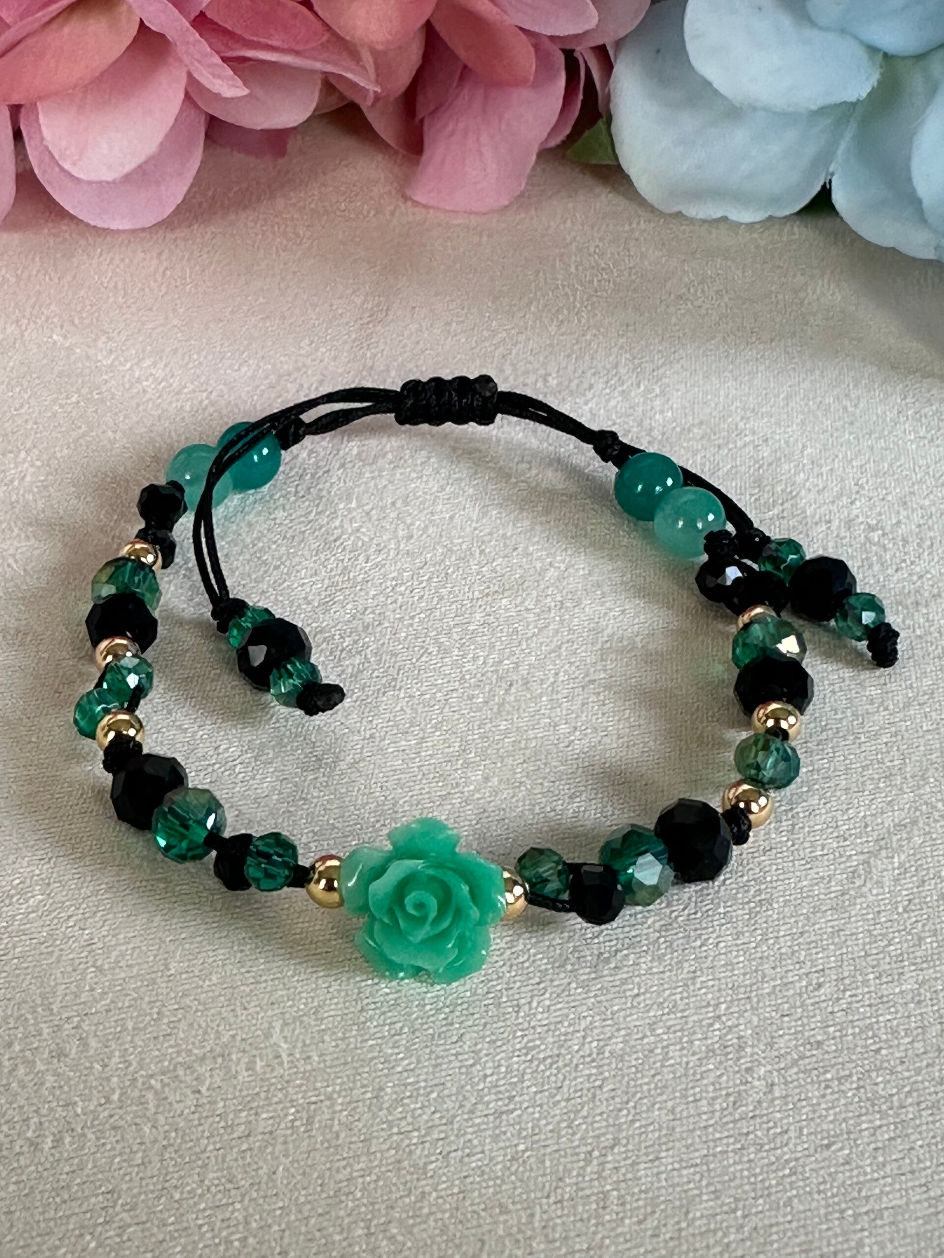 Pulsera Flor Verde