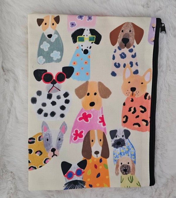 Toilettas honden licht geel