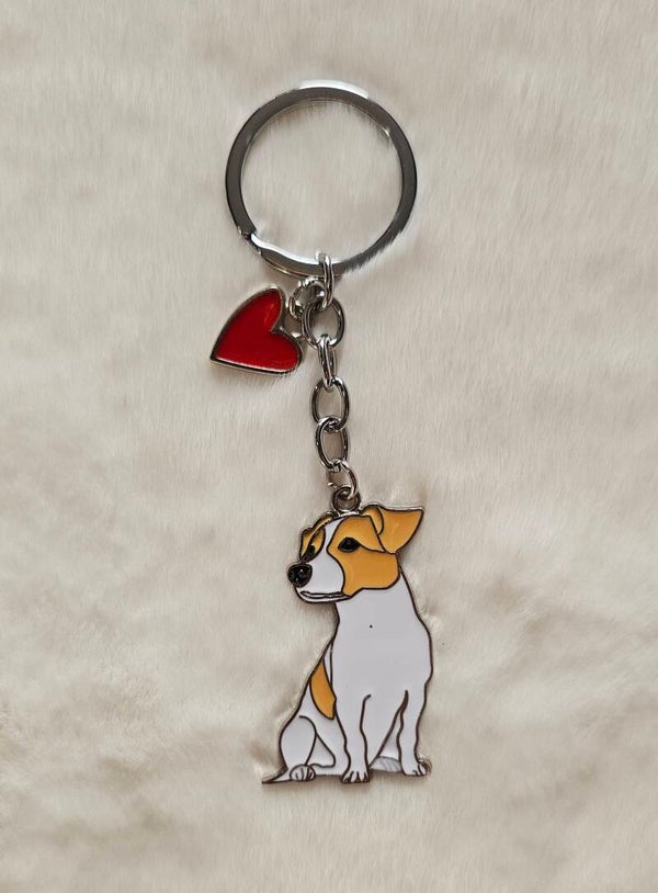 sleutelhanger Jack russel zittend
