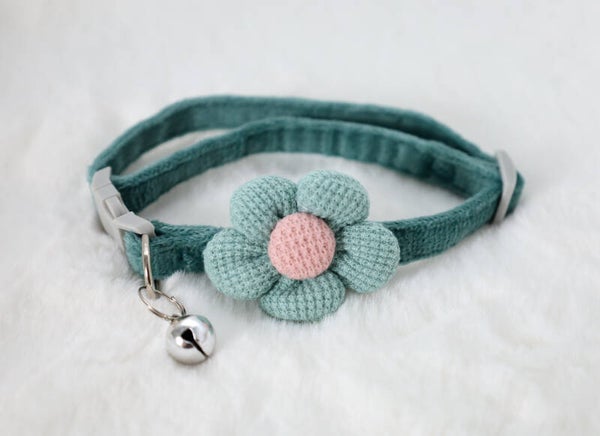 Halsband kat en/of pup (groen)