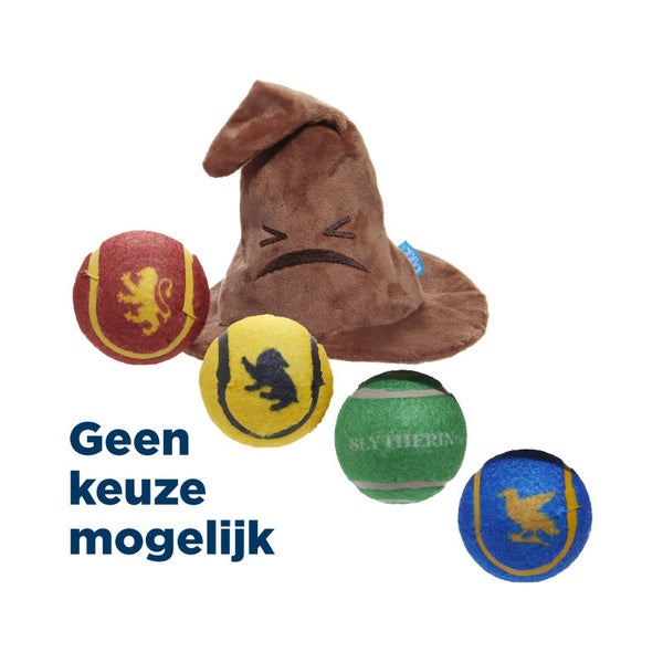 bark sorting hat harry potter pluche met 1 bal