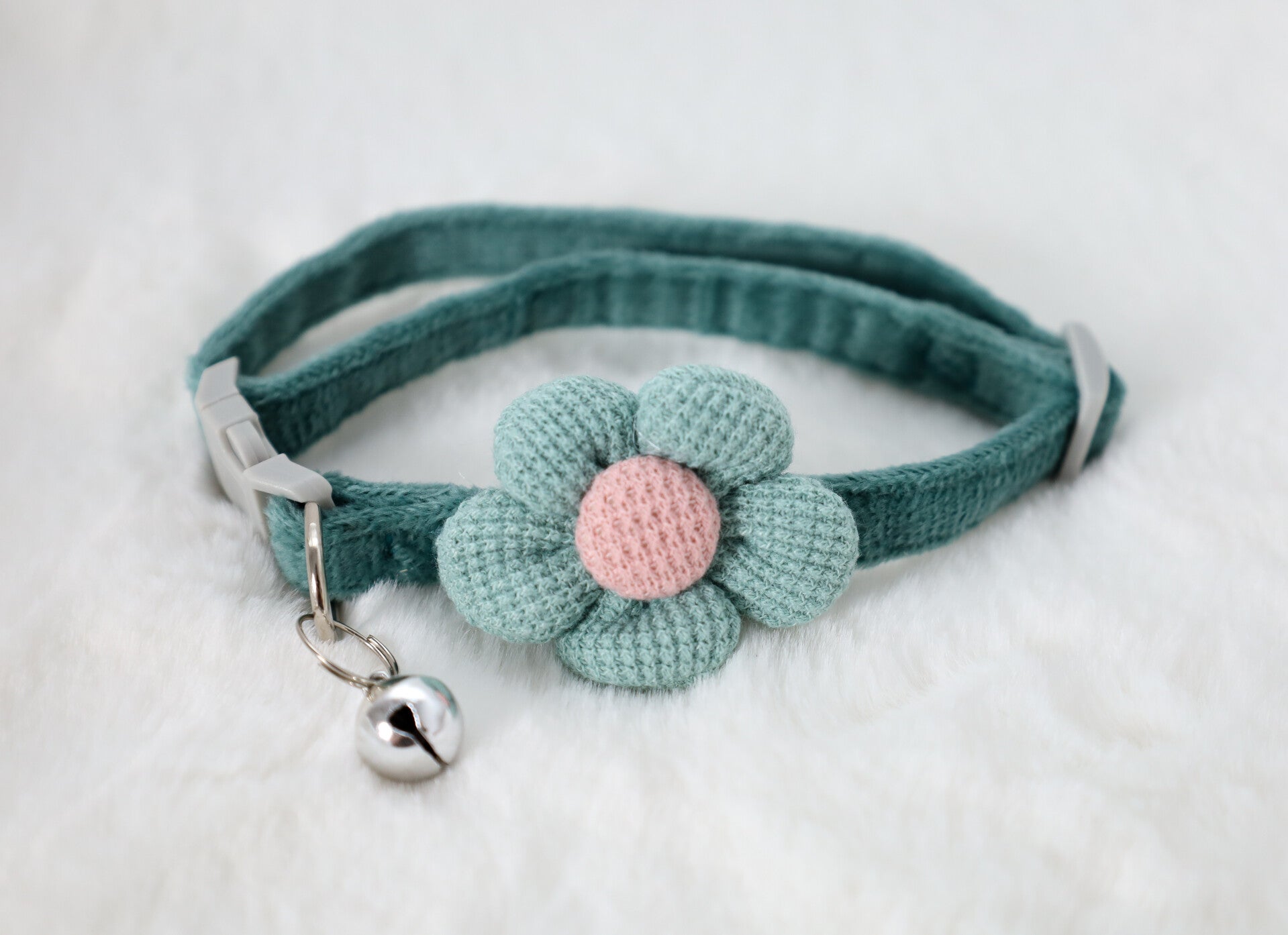 Halsband kat en/of pup (groen)