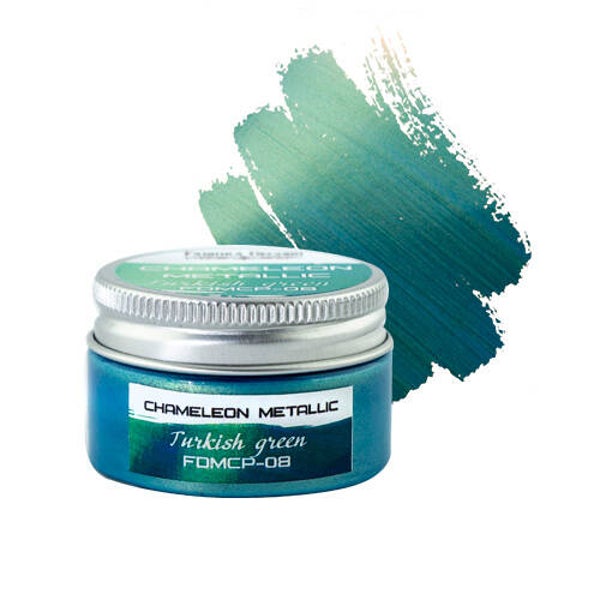 fabrika decoru chameleon metallic paint turkish blue 30 ml