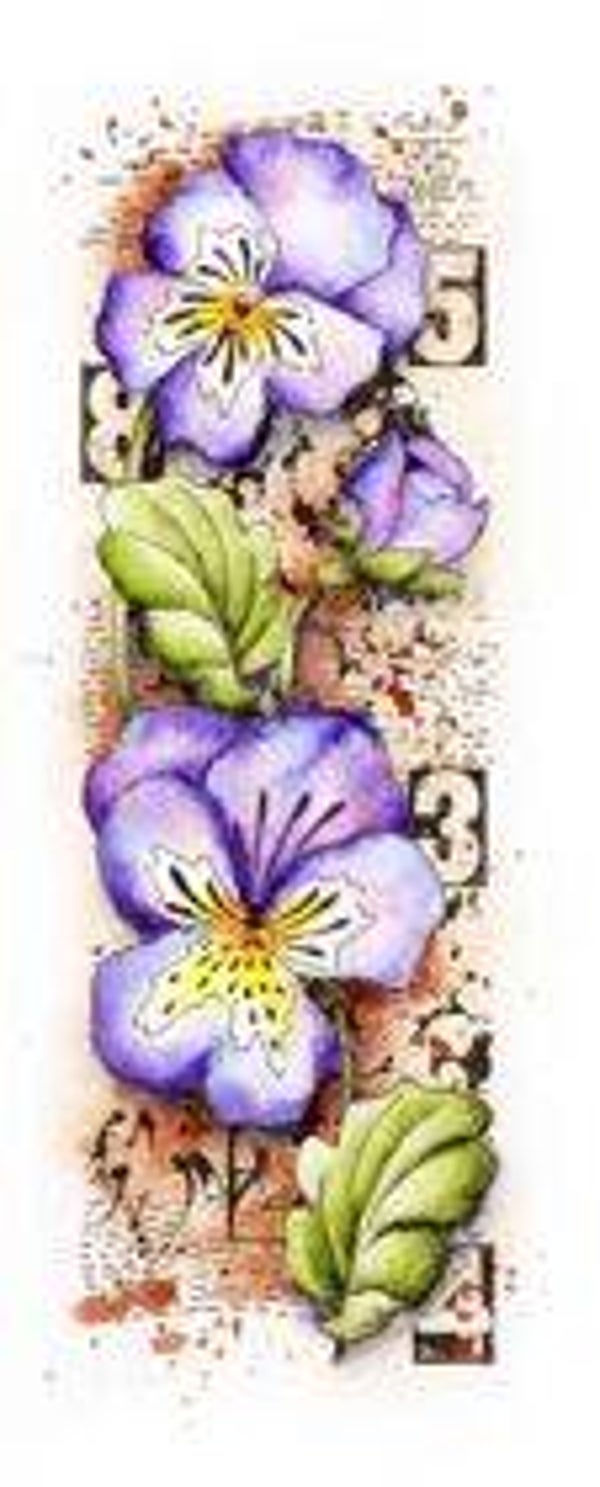 Studio light clear stamp iris grunge