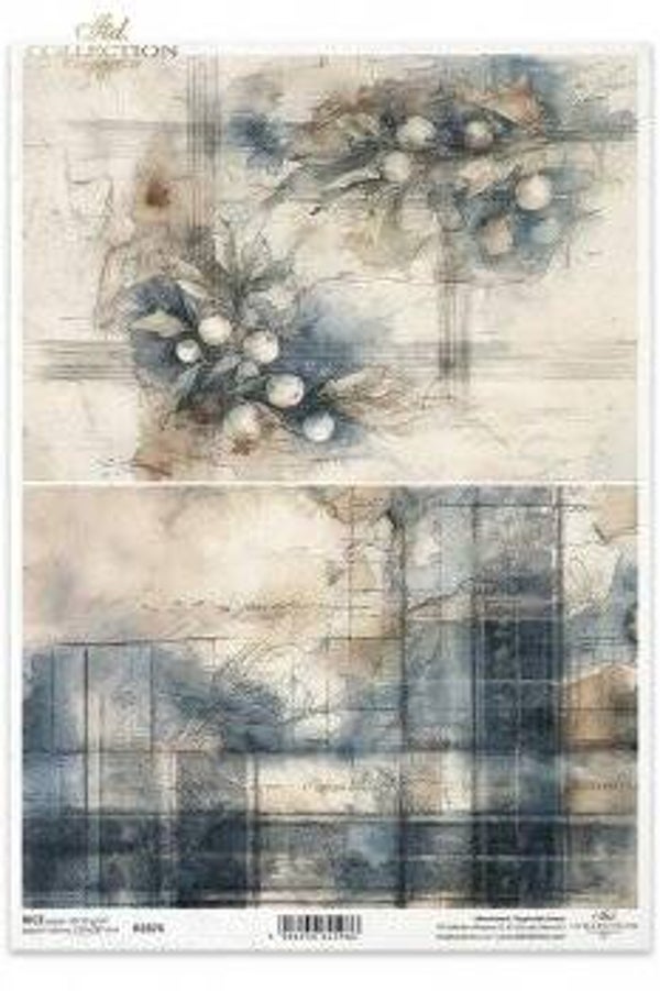 itd rijstpapier a4 vintage blue