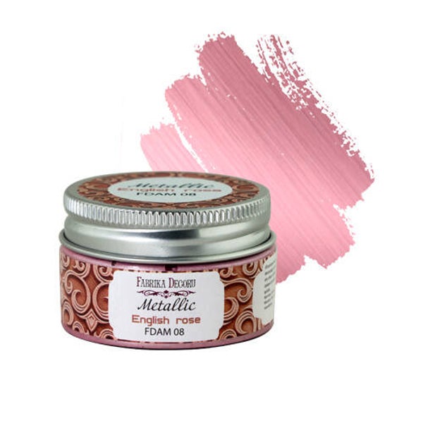 fabrika decoru metallic english rose 30 ml