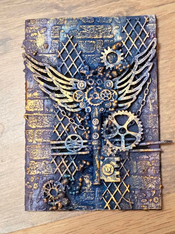 25 mei  steampunk notitieboekje en vintage cirkel