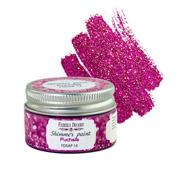 fabrika decoru shimmer paint fuchsia 30 ml