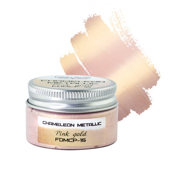 fabrika decoru chameleon metallic paint pink gold 30 ml