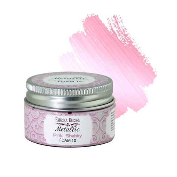 fabrika decoru metallic pink shabby 30 ml