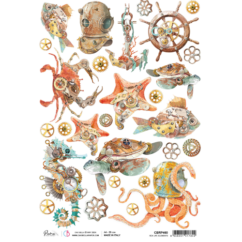 ciao bella rijstpapier sea life elements
