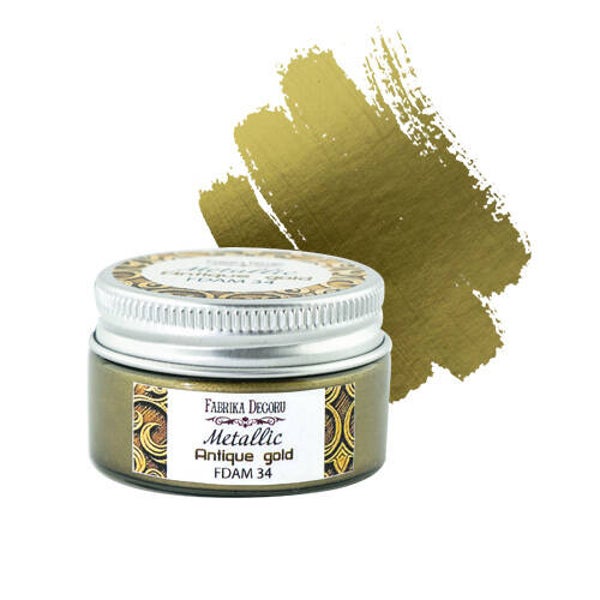 fabrika decoru metallic antique gold 30 ml