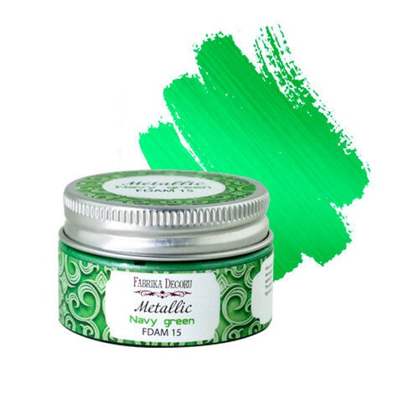 fabrika decoru metallic navy green 30 ml