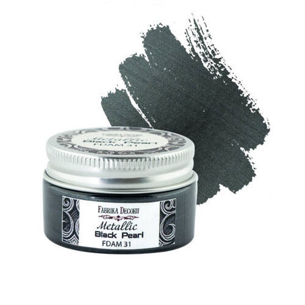 fabrika decoru metallic black pearl 30ml