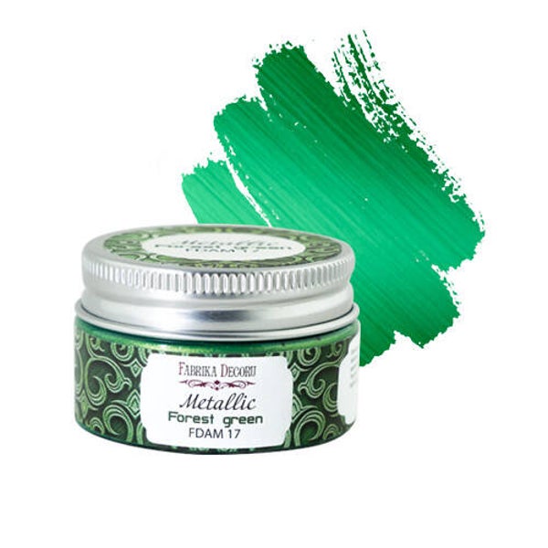 fabrika decoru metallic forest green 30 ml