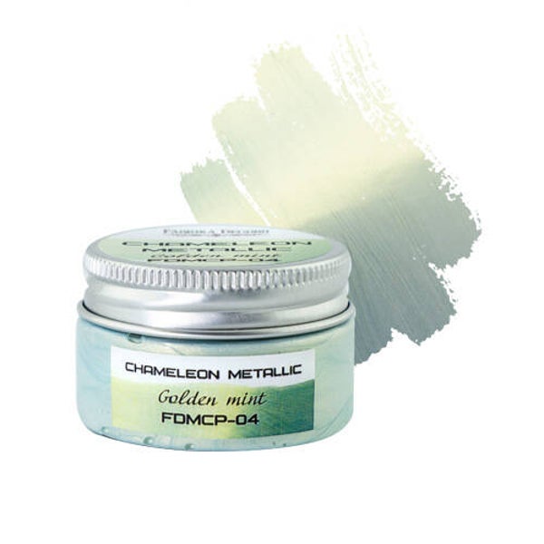 fabrika decoru chameleon metallic paint golden mint 30 ml