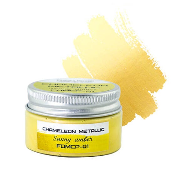 fabrika decoru chameleon metallic paint sunny amber 30 ml