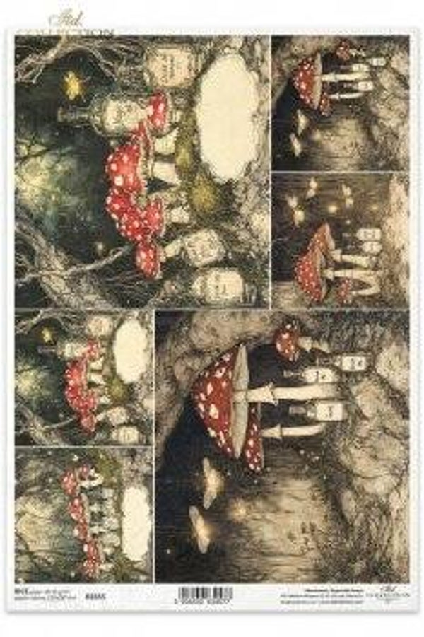 itd rijstpapier a4 alice paddestoelen