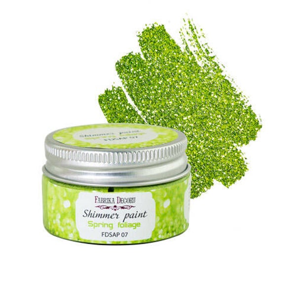 fabrika decoru shimmer paint spring foliage 30 ml