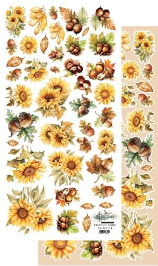 Alchemy of art knipvel in autumn colors 6x12 bloemen