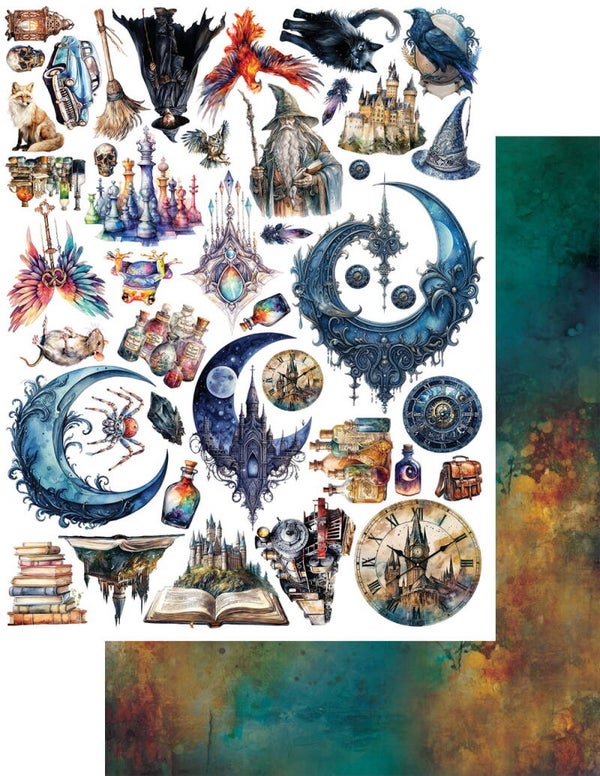 Alchemy of art legends of the magic school die cuts